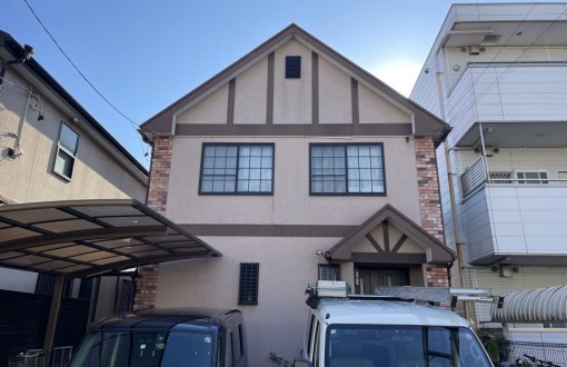 外壁塗装施工前‗サイディングボード