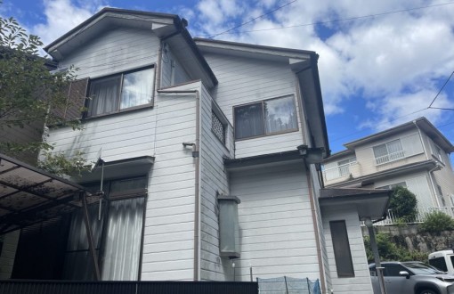 外壁塗装施工前_サイデイングボード