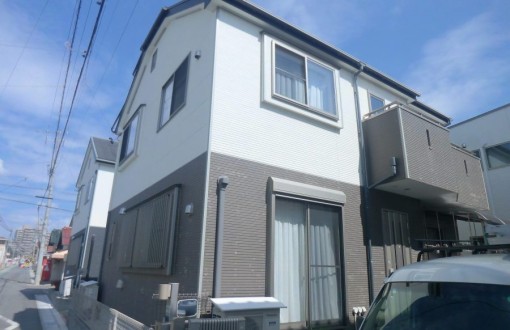 尾張旭市外壁塗装施工前サイディングボード