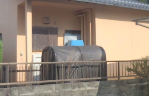 サイクルポート新設施工前  サイクルポート新設施工前