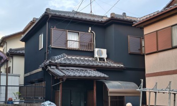 【瀬戸市】築25年のお宅を外壁塗装, リシン外壁をアートフレッシュで仕上げましたサムネイル