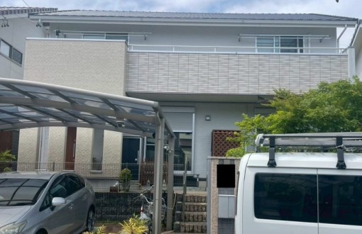 外壁塗装施工前_サンディングボード/ジョリパット