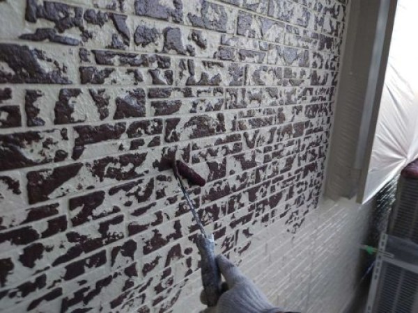 【瀬戸市】外壁塗装, タイル模様を活かした多彩工法サムネイル