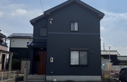 外壁塗装　施工後　ダークグレー