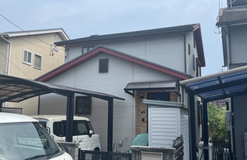 外壁塗装　サイディング　施工前