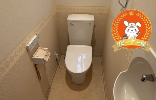 ［尾張旭市］トイレウォシュレット交換・機能門柱工事　Ｈ様邸サムネイル