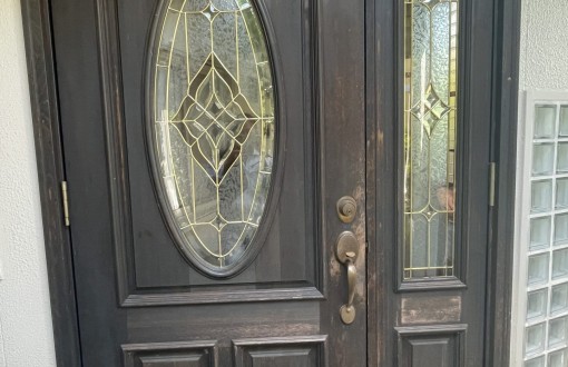 施工前　ドア塗装