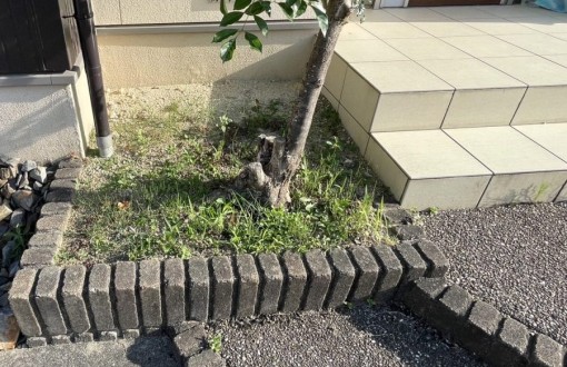 外構　木工・解体工事_施工前