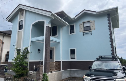 外壁塗装　施工後　RHピュアフレックス無機