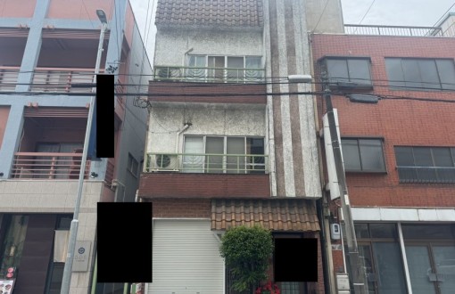 外壁塗装　施工前　モルタル