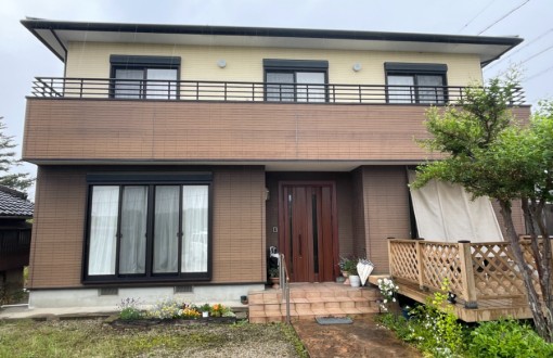 外壁塗装　施工前　サイディング