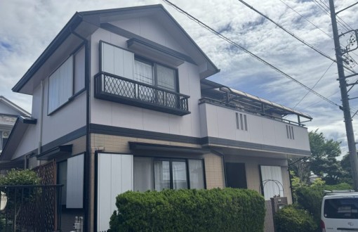 外壁塗装　施工前　サイディング