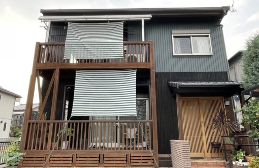 外壁塗装　施工後　RHピュアフレックス無機