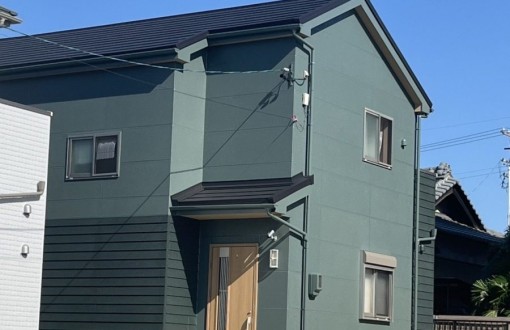 外壁塗装施工後_ピュアフレックス無機