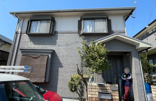 外壁塗装　施工前　サイディング