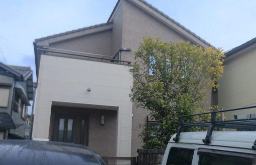 外壁塗装　施工前　サイディングボード