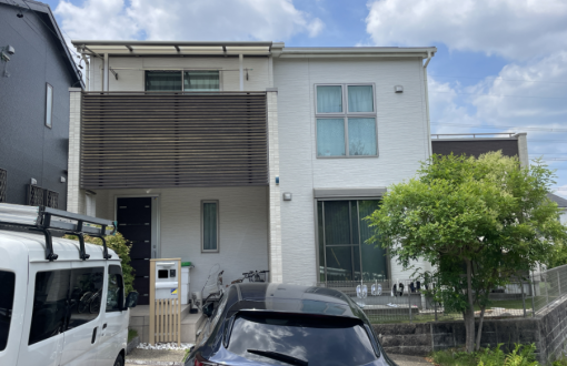 外壁塗装　施工前　サイデイングボード