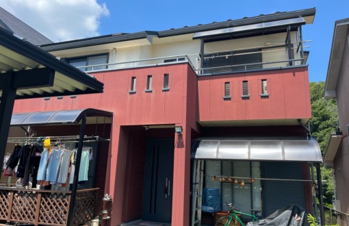 外壁塗装　施工前　サイディング