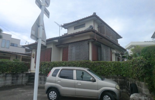 外壁塗装　施工前　モルタル