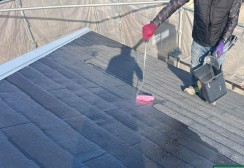 【名古屋市】外壁塗装工事…築17年のお家で外壁・屋根塗装を実施（屋根塗装は下塗りと板金錆止めがポイント）サムネイル