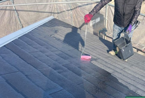 【名古屋市】外壁塗装工事…築17年のお家で外壁・屋根塗装を実施（屋根塗装は下塗りと板金錆止めがポイント）サムネイル