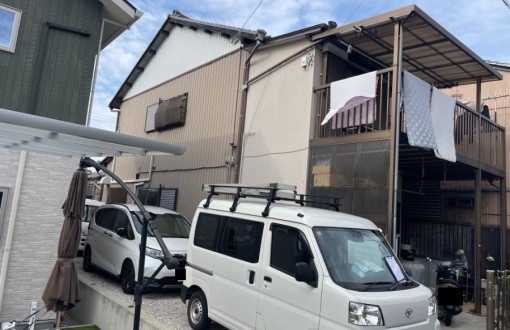 外壁塗装施工前_トタン